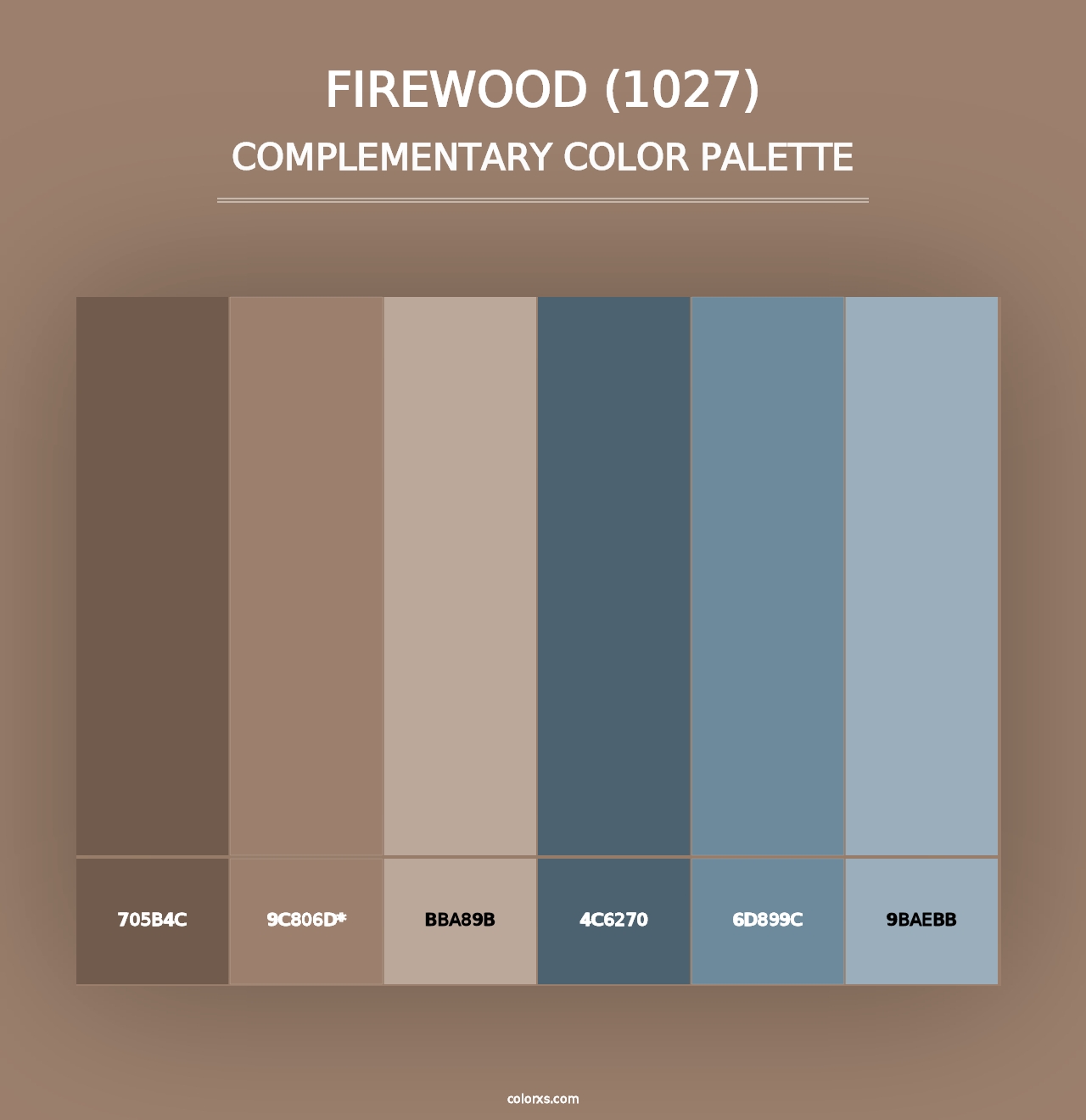 Firewood (1027) - Complementary Color Palette