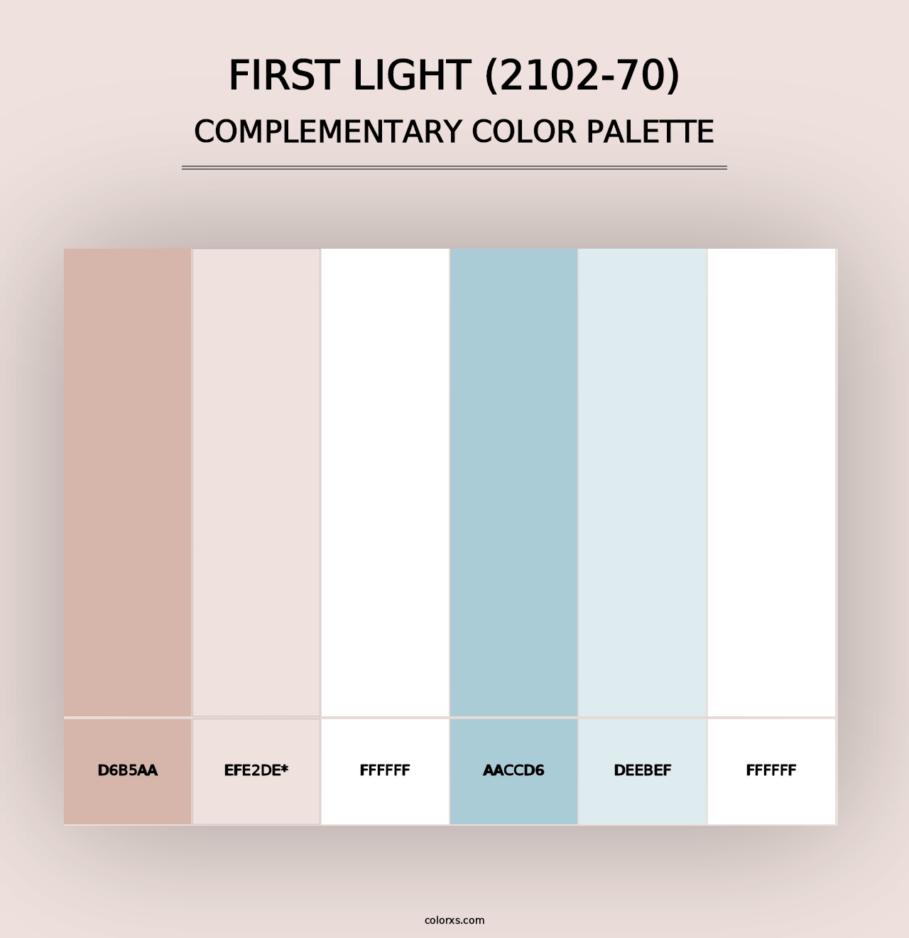 First Light (2102-70) - Complementary Color Palette