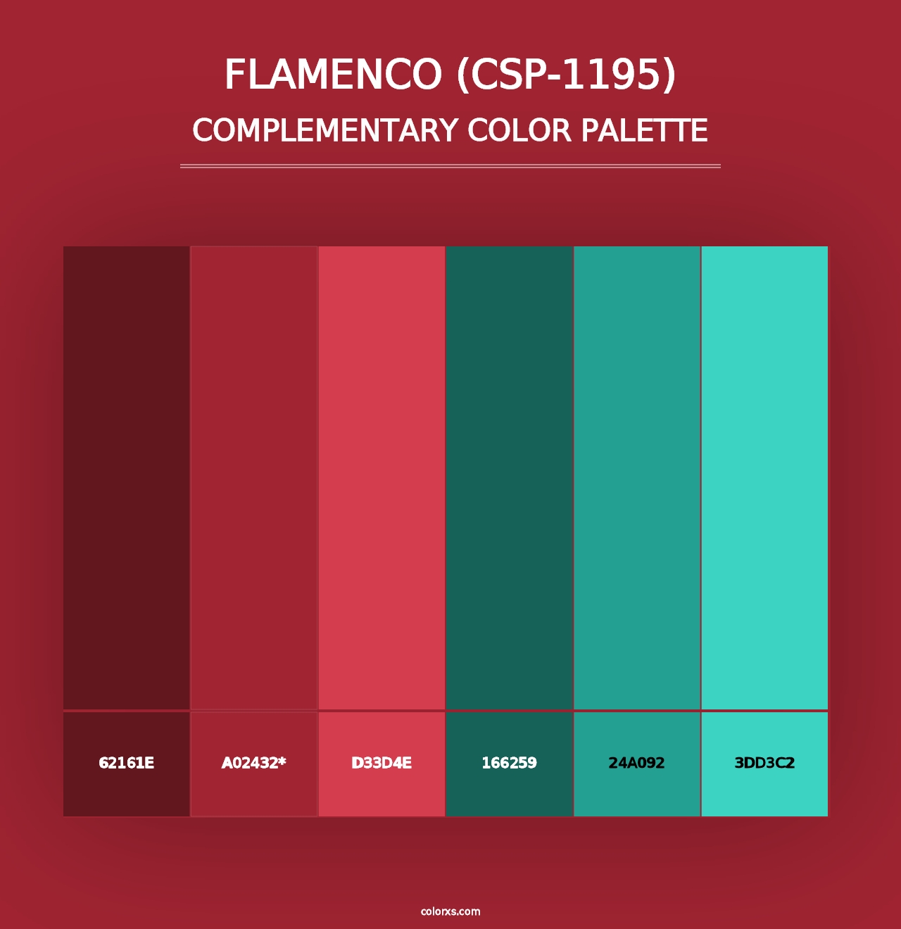 Flamenco (CSP-1195) - Complementary Color Palette