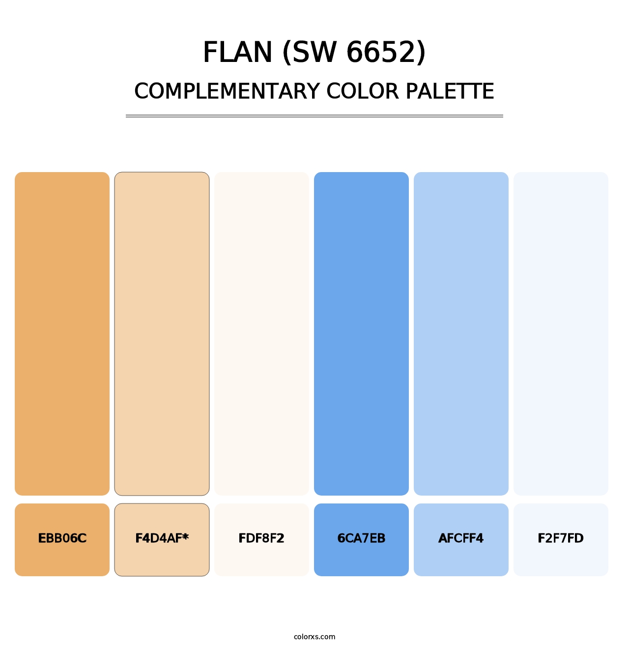 Flan (SW 6652) - Complementary Color Palette