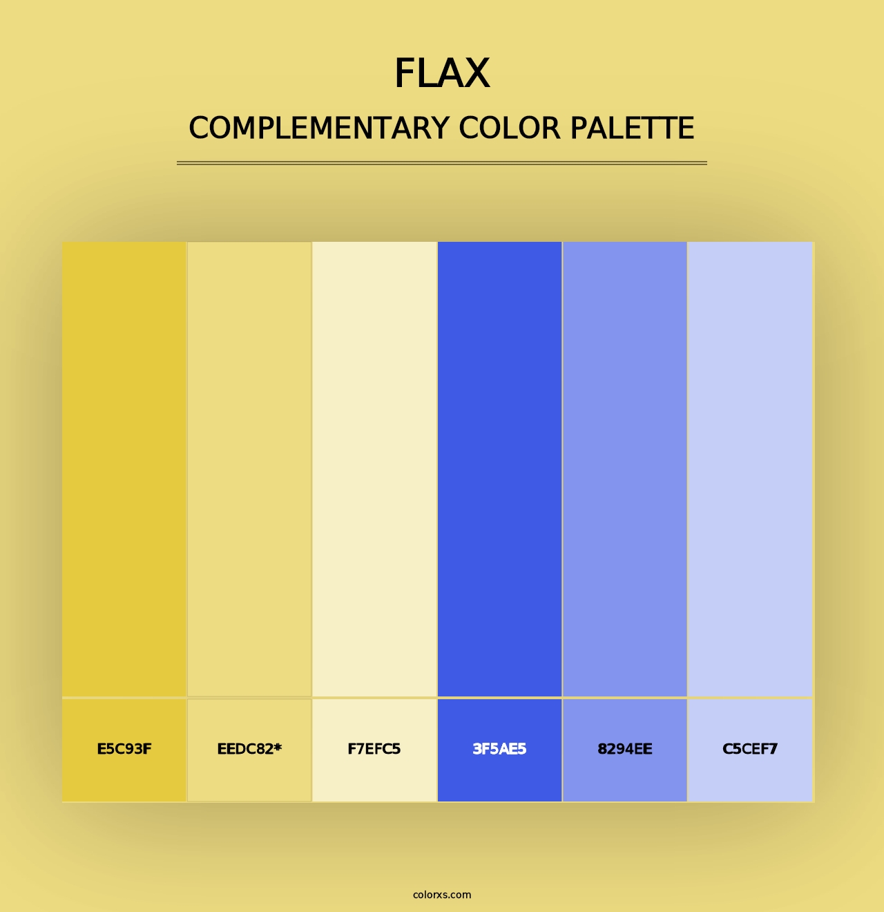 Flax - Complementary Color Palette