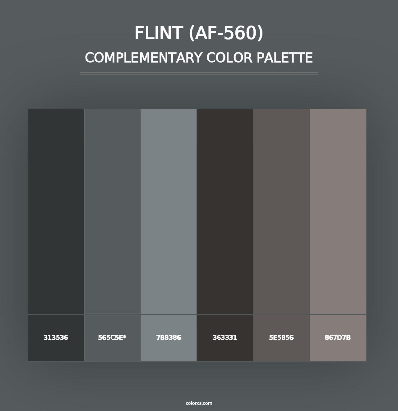 Flint (AF-560) - Complementary Color Palette