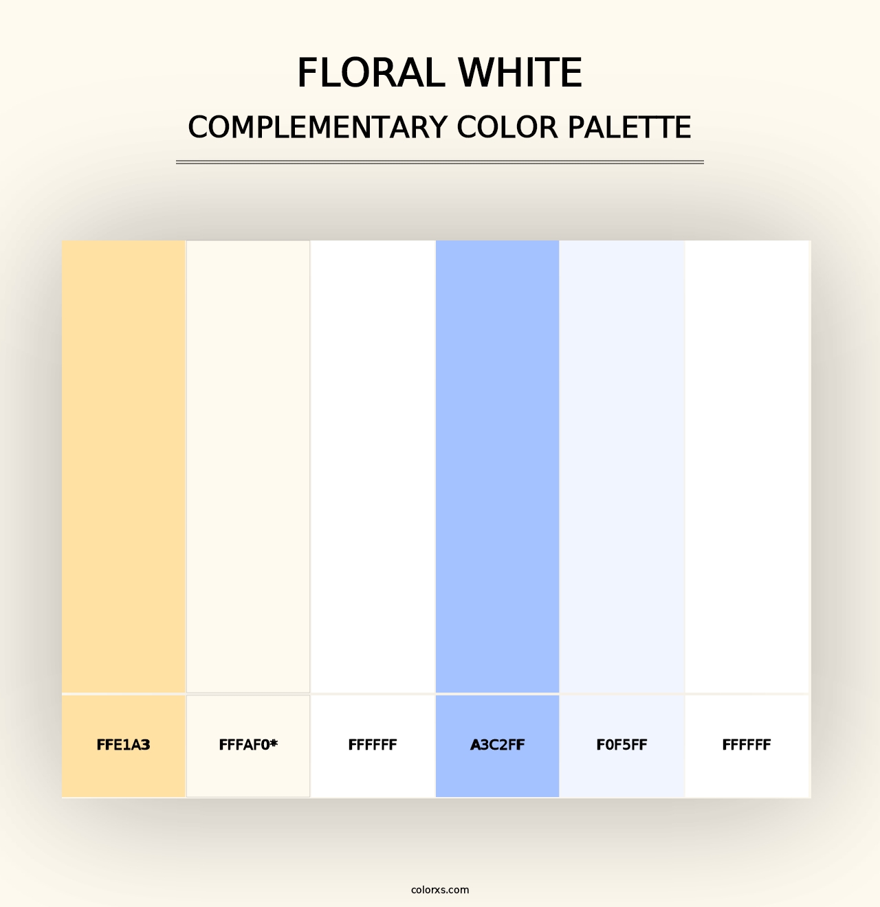 Floral White - Complementary Color Palette