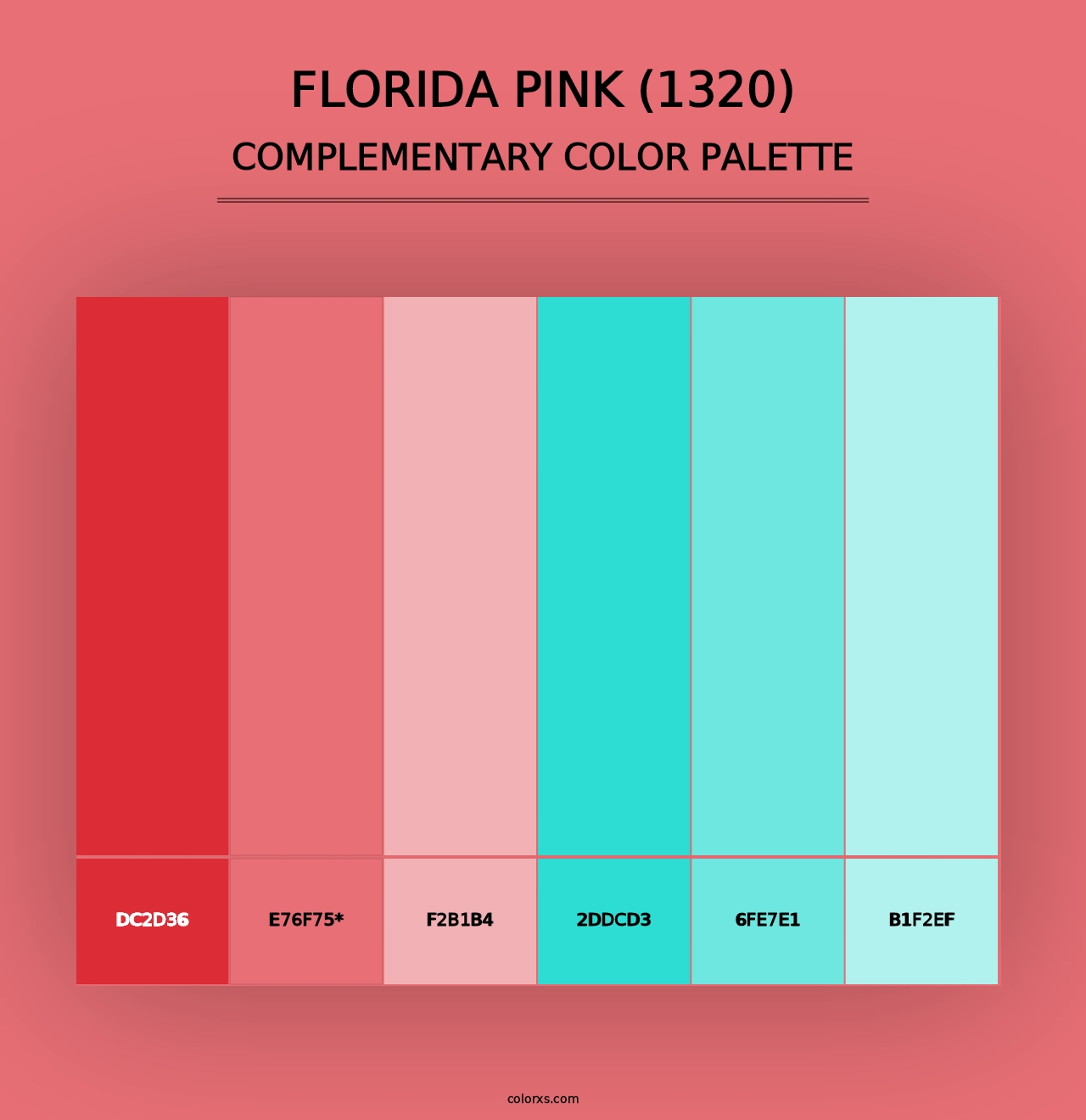 Florida Pink (1320) - Complementary Color Palette