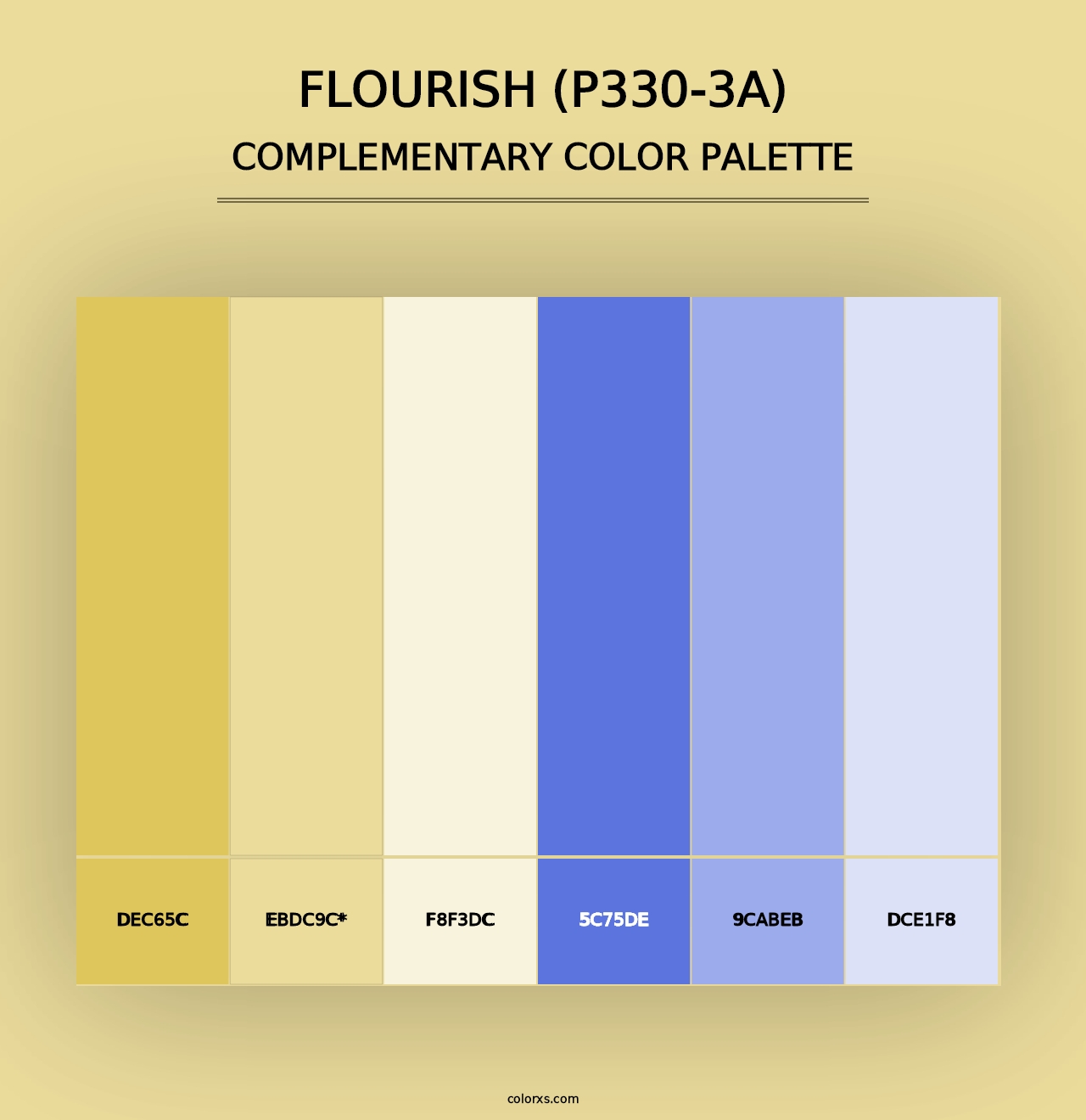 Flourish (P330-3A) - Complementary Color Palette