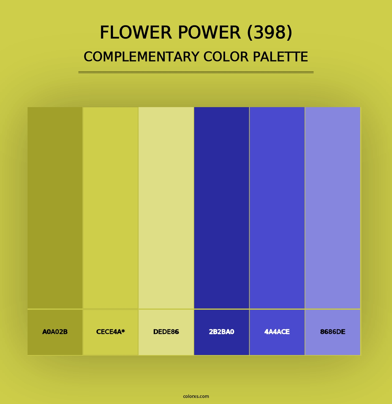 Flower Power (398) - Complementary Color Palette