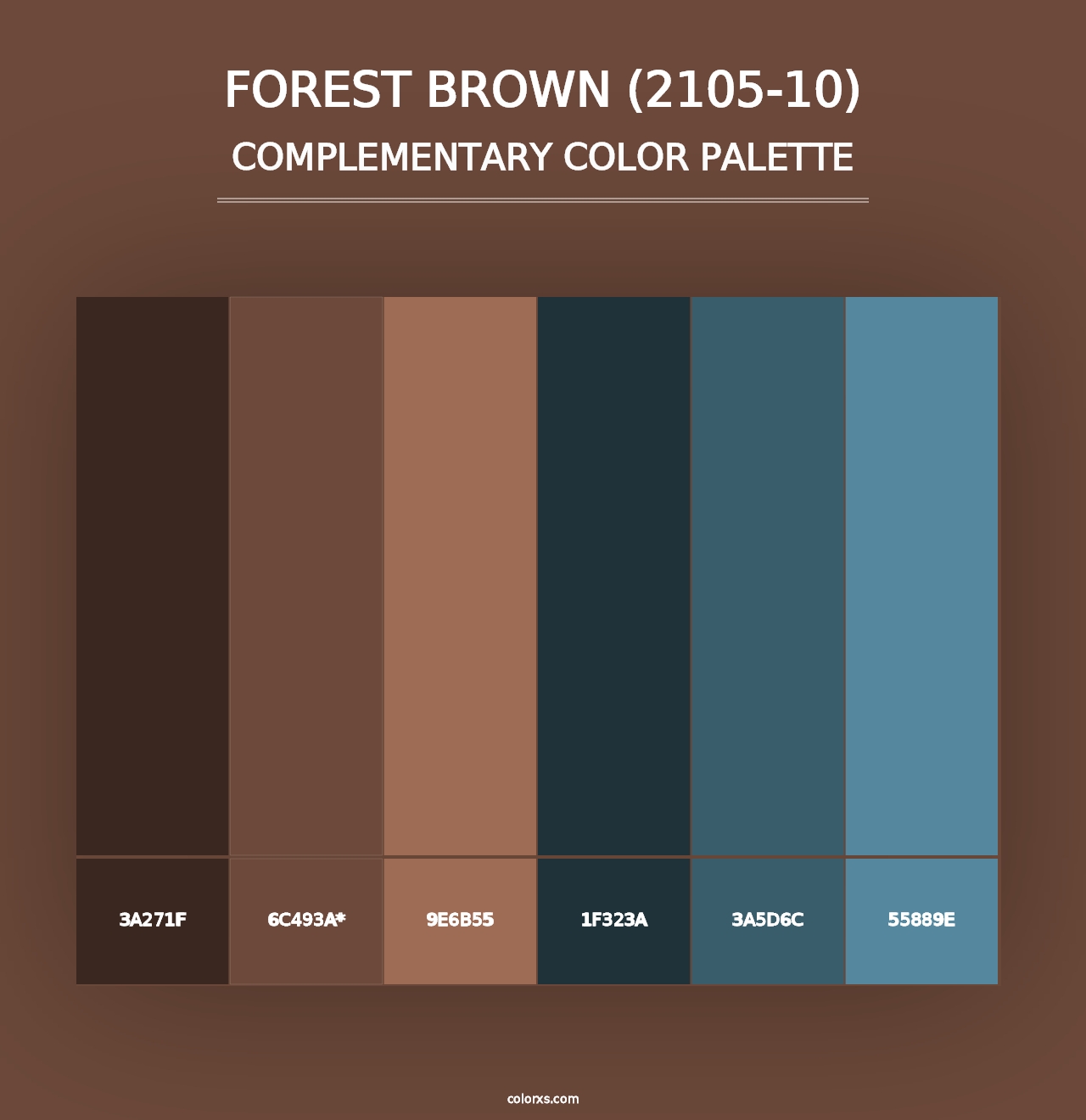 Forest Brown (2105-10) - Complementary Color Palette