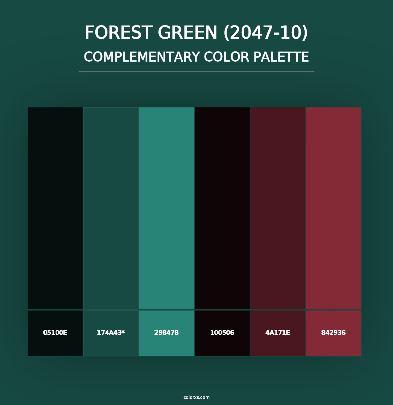 Forest Green (2047-10) - Complementary Color Palette