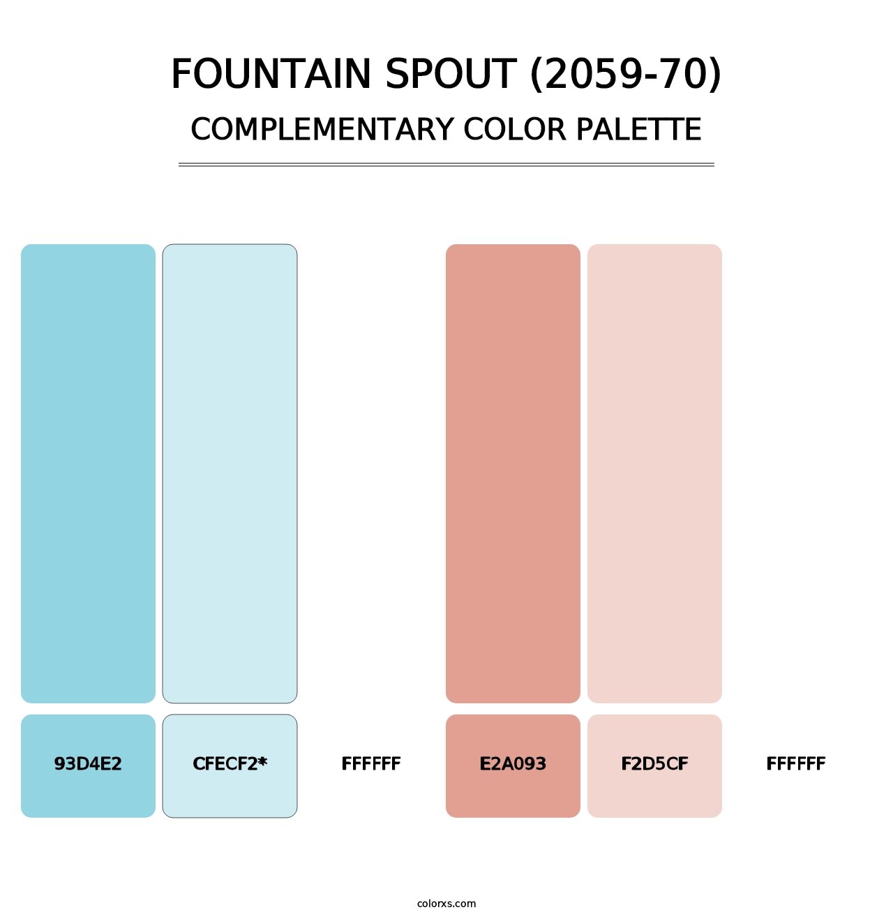 Fountain Spout (2059-70) - Complementary Color Palette