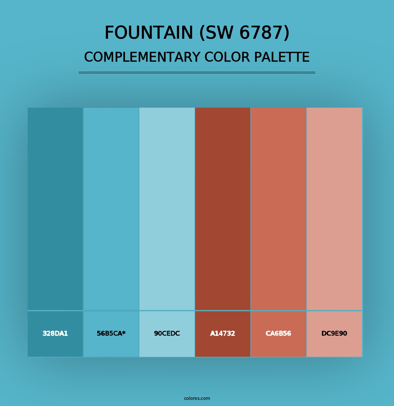 Fountain (SW 6787) - Complementary Color Palette