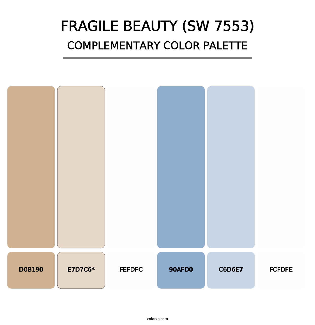 Fragile Beauty (SW 7553) - Complementary Color Palette