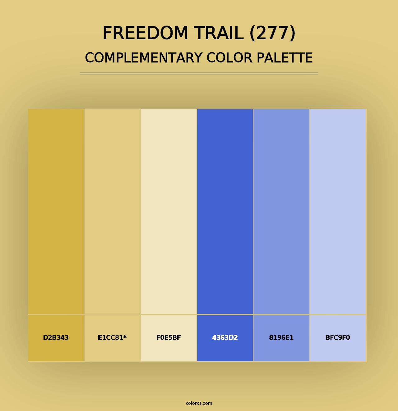 Freedom Trail (277) - Complementary Color Palette