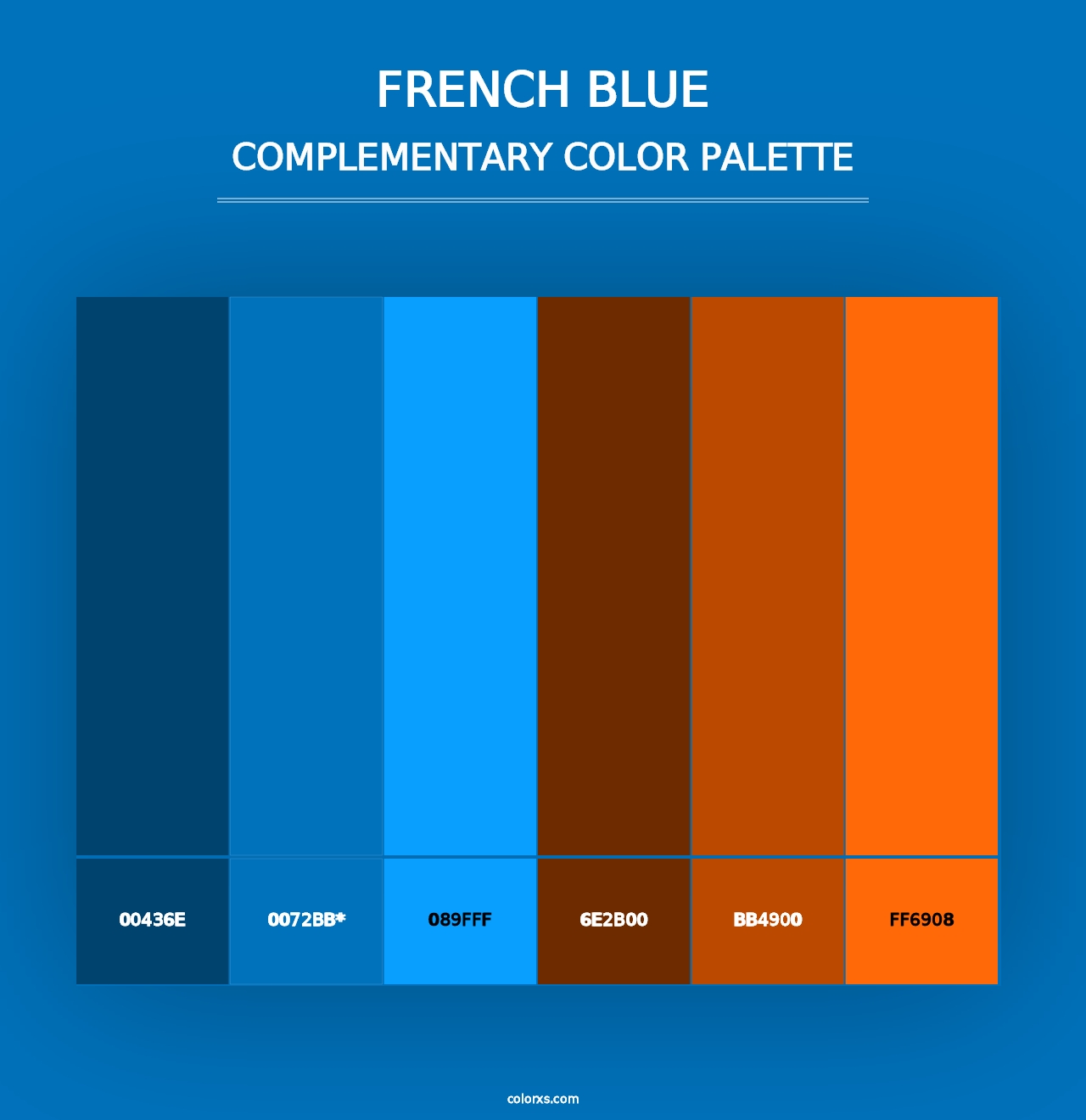 French Blue - Complementary Color Palette