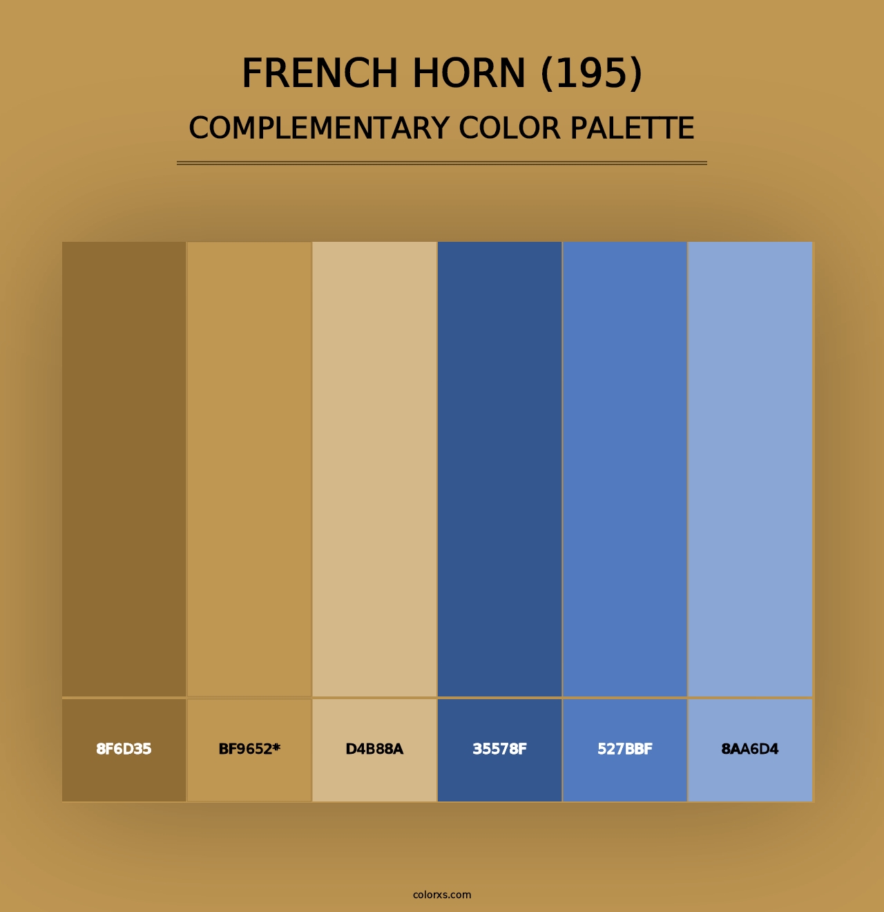 French Horn (195) - Complementary Color Palette