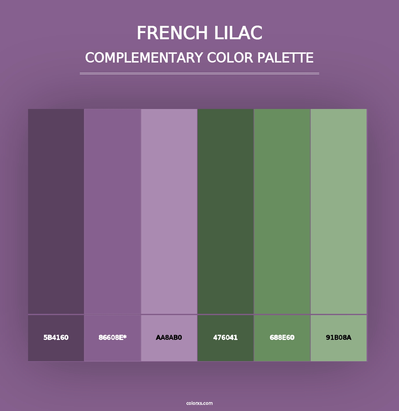 French Lilac - Complementary Color Palette