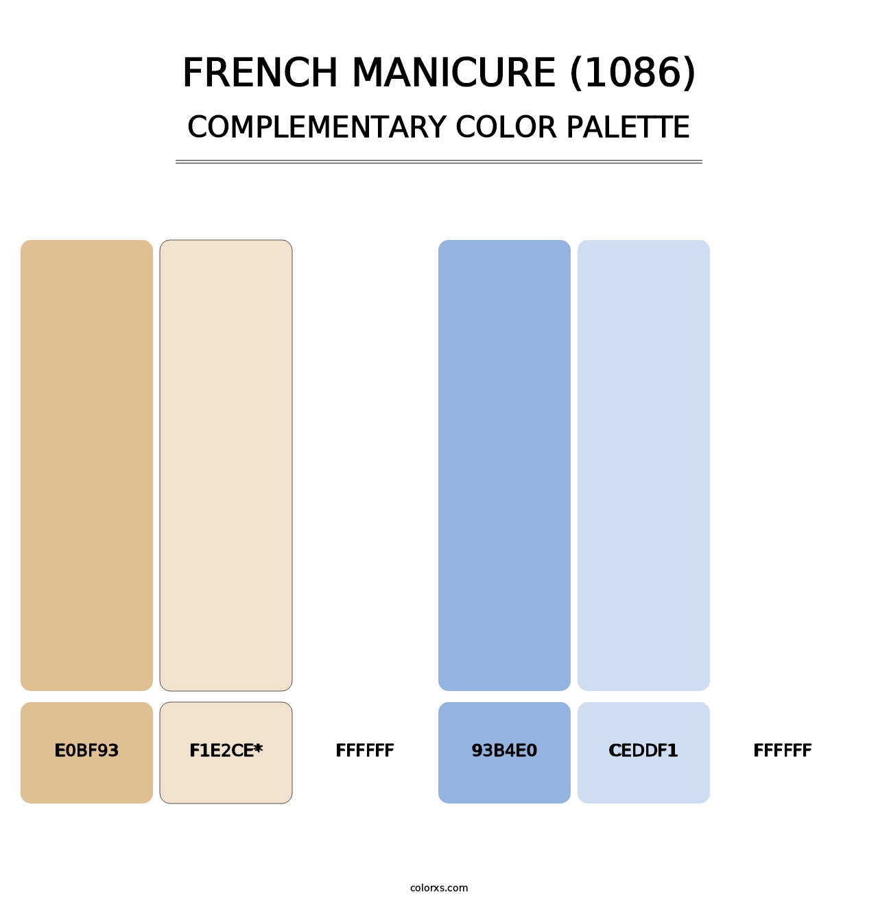 French Manicure (1086) - Complementary Color Palette