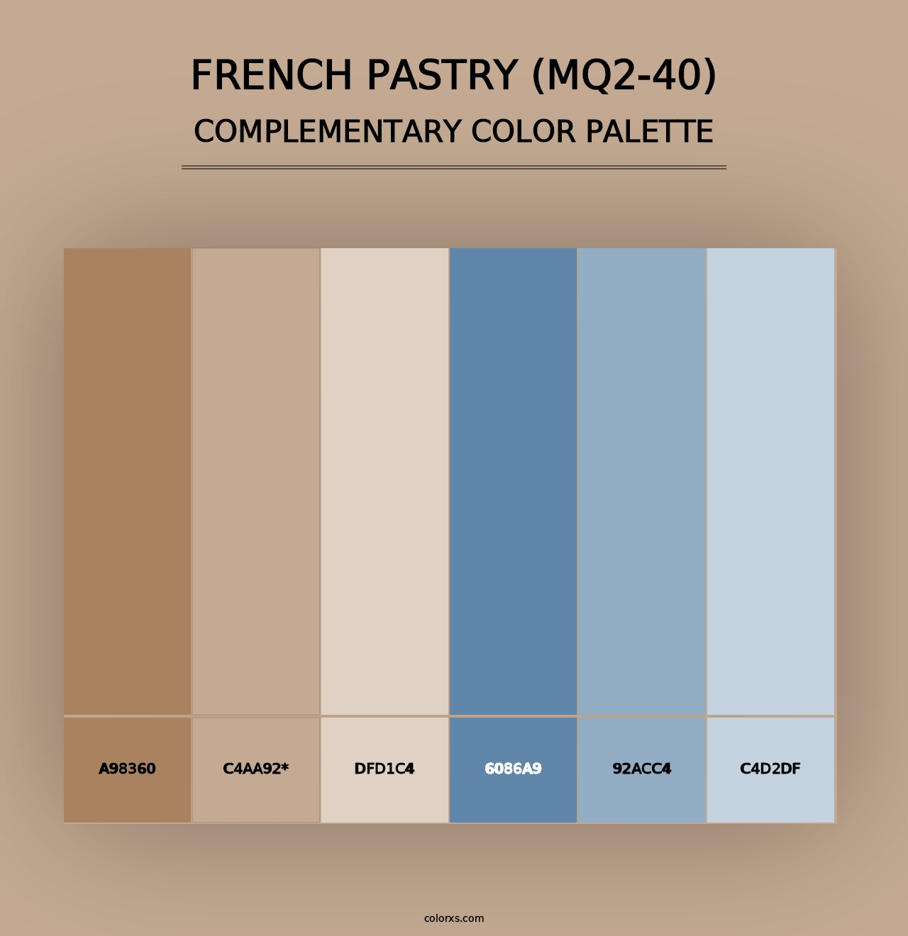 French Pastry (MQ2-40) - Complementary Color Palette