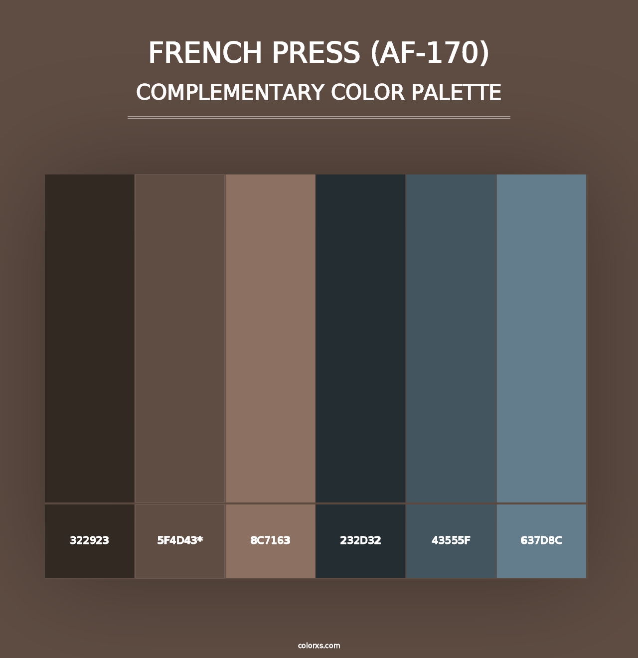 French Press (AF-170) - Complementary Color Palette