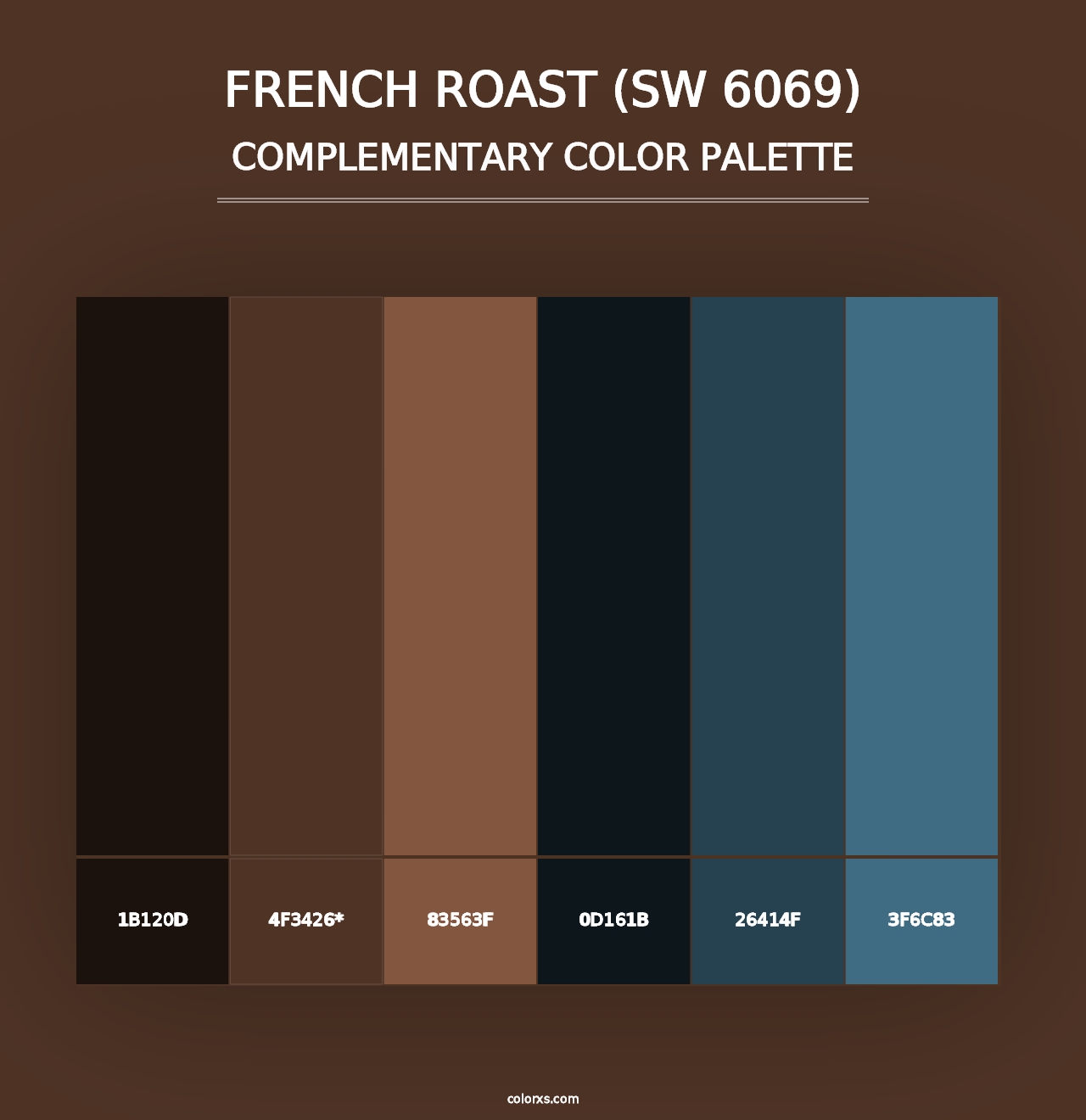 French Roast (SW 6069) - Complementary Color Palette