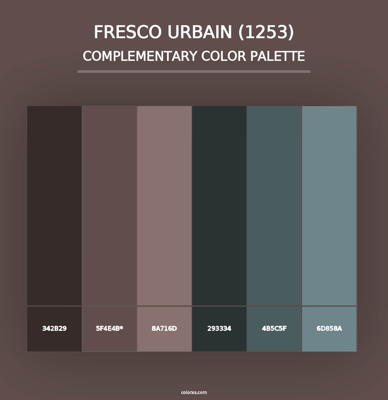 Fresco Urbain (1253) - Complementary Color Palette