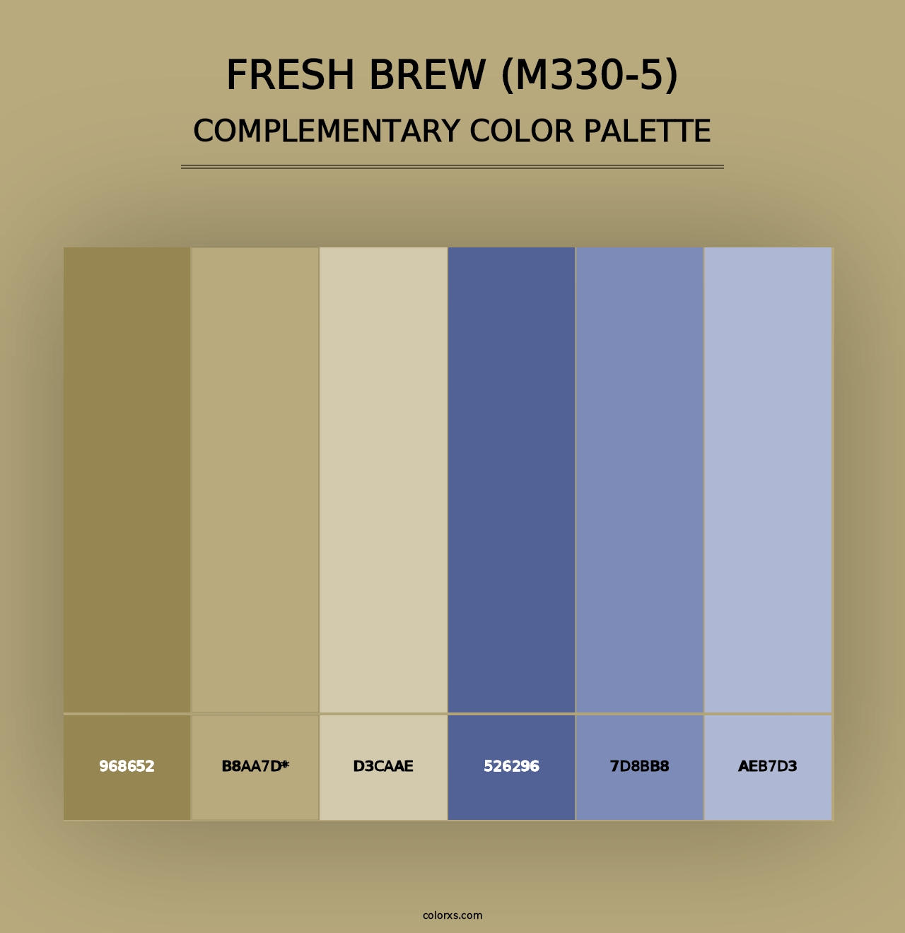 Fresh Brew (M330-5) - Complementary Color Palette