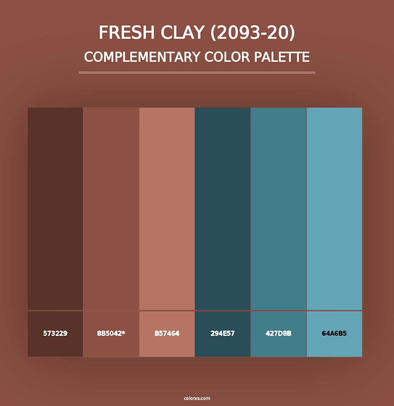 Fresh Clay (2093-20) - Complementary Color Palette