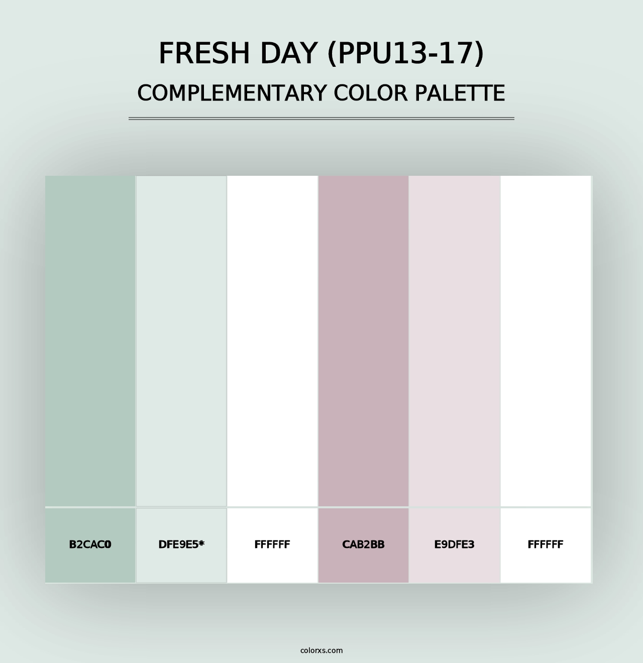 Fresh Day (PPU13-17) - Complementary Color Palette