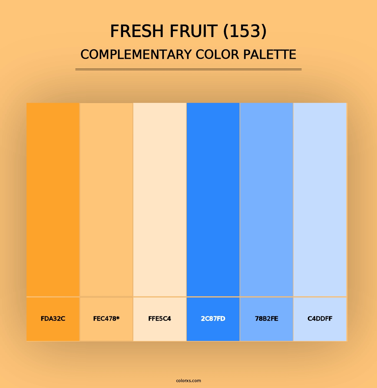 Fresh Fruit (153) - Complementary Color Palette