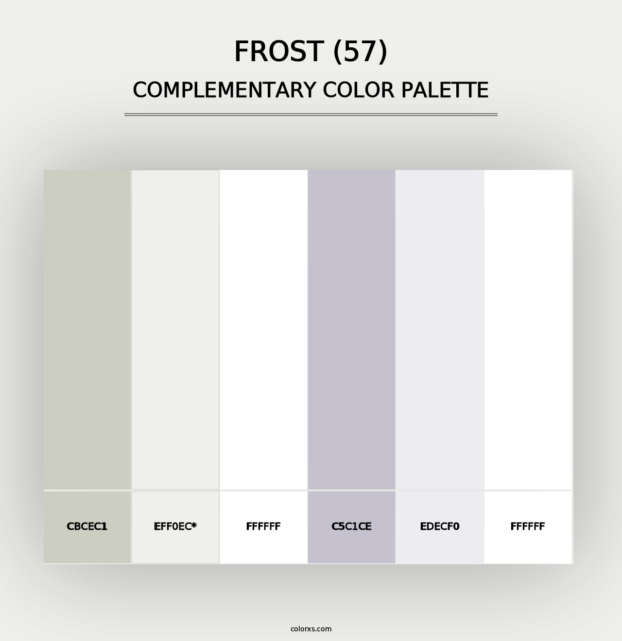 Frost (57) - Complementary Color Palette