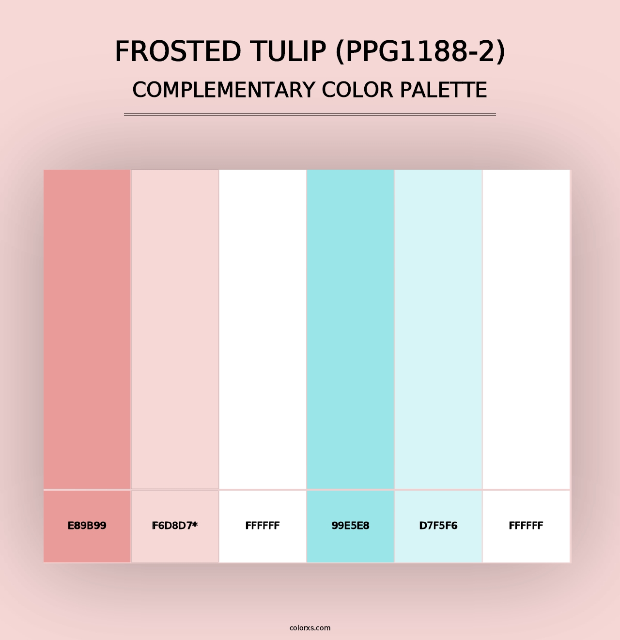 Frosted Tulip (PPG1188-2) - Complementary Color Palette