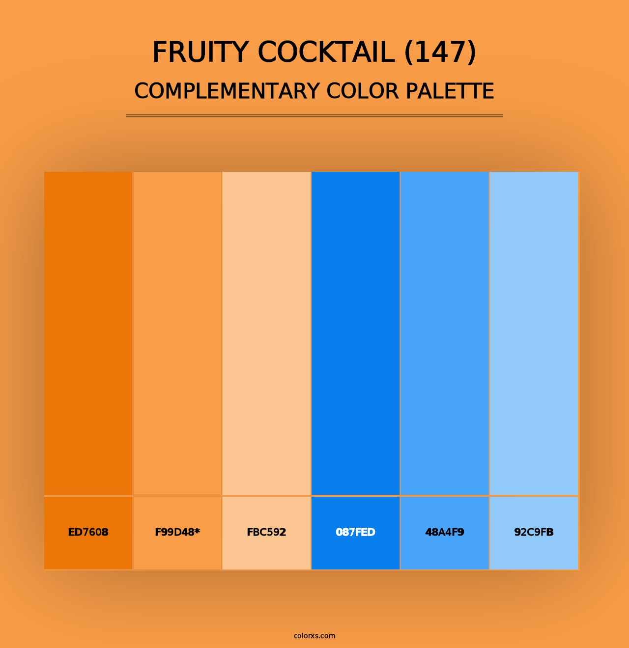 Fruity Cocktail (147) - Complementary Color Palette