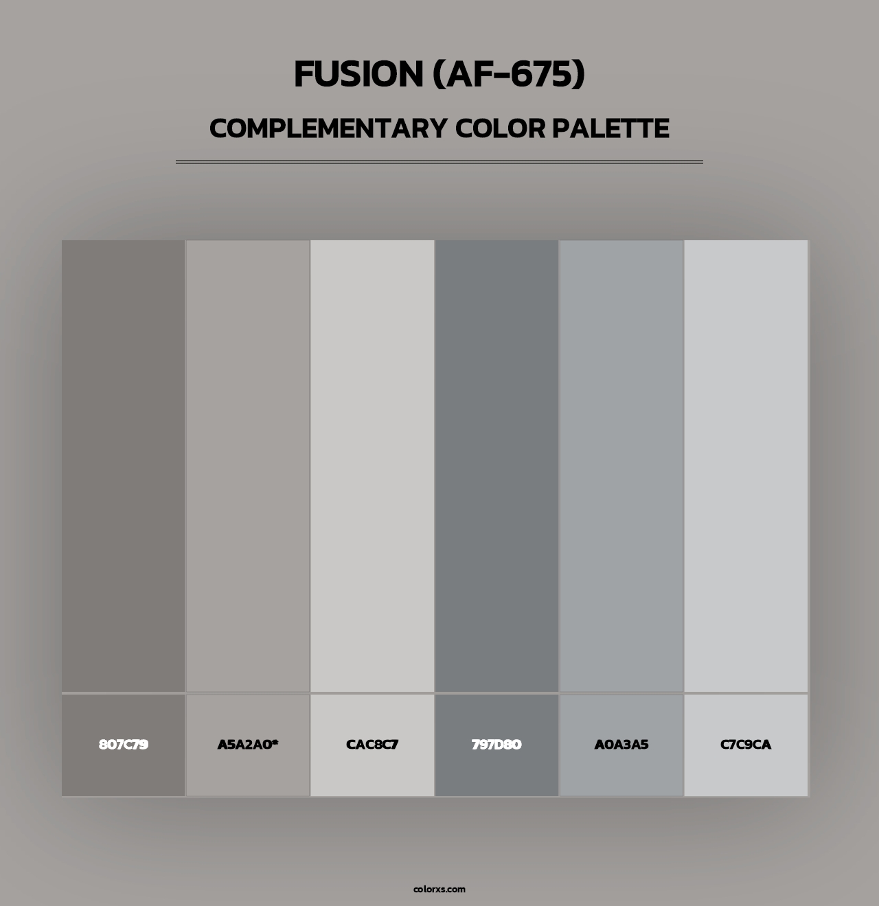 Fusion (AF-675) - Complementary Color Palette