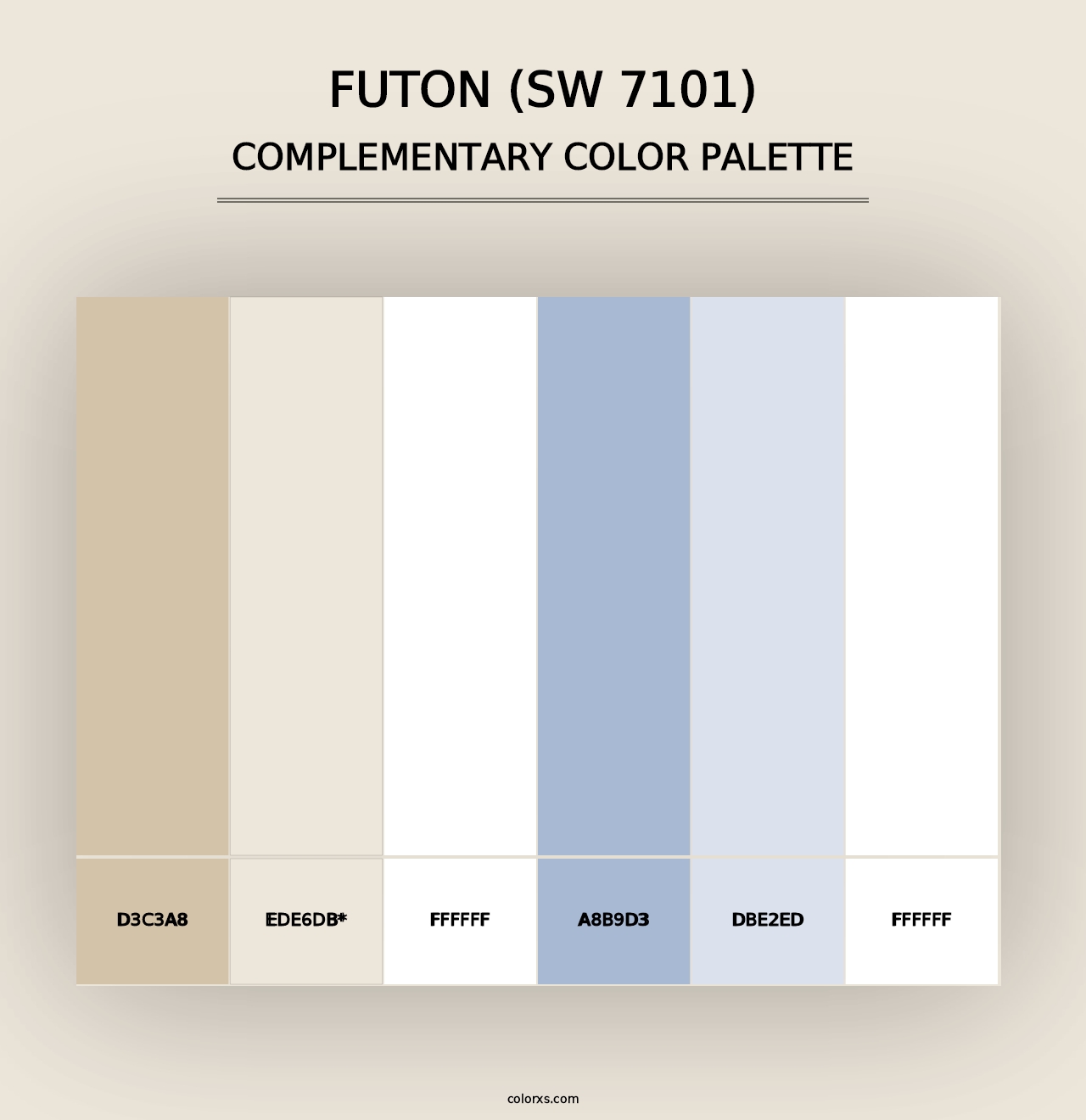 Futon (SW 7101) - Complementary Color Palette