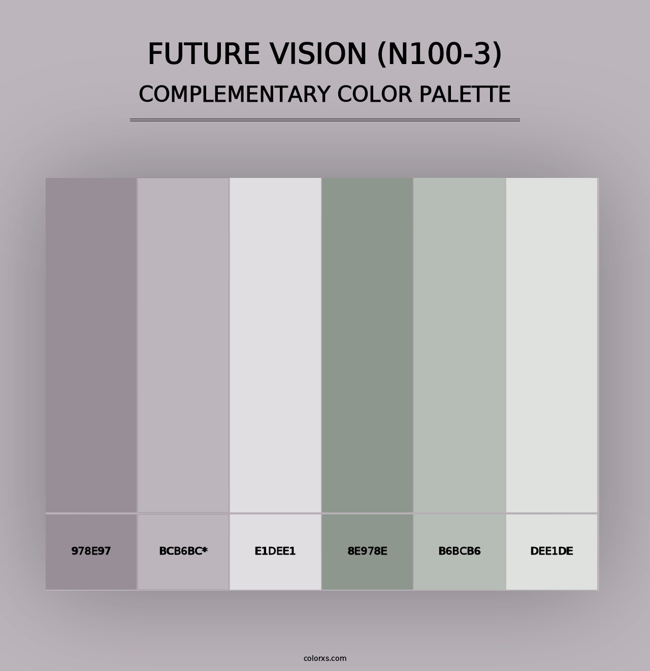 Future Vision (N100-3) - Complementary Color Palette