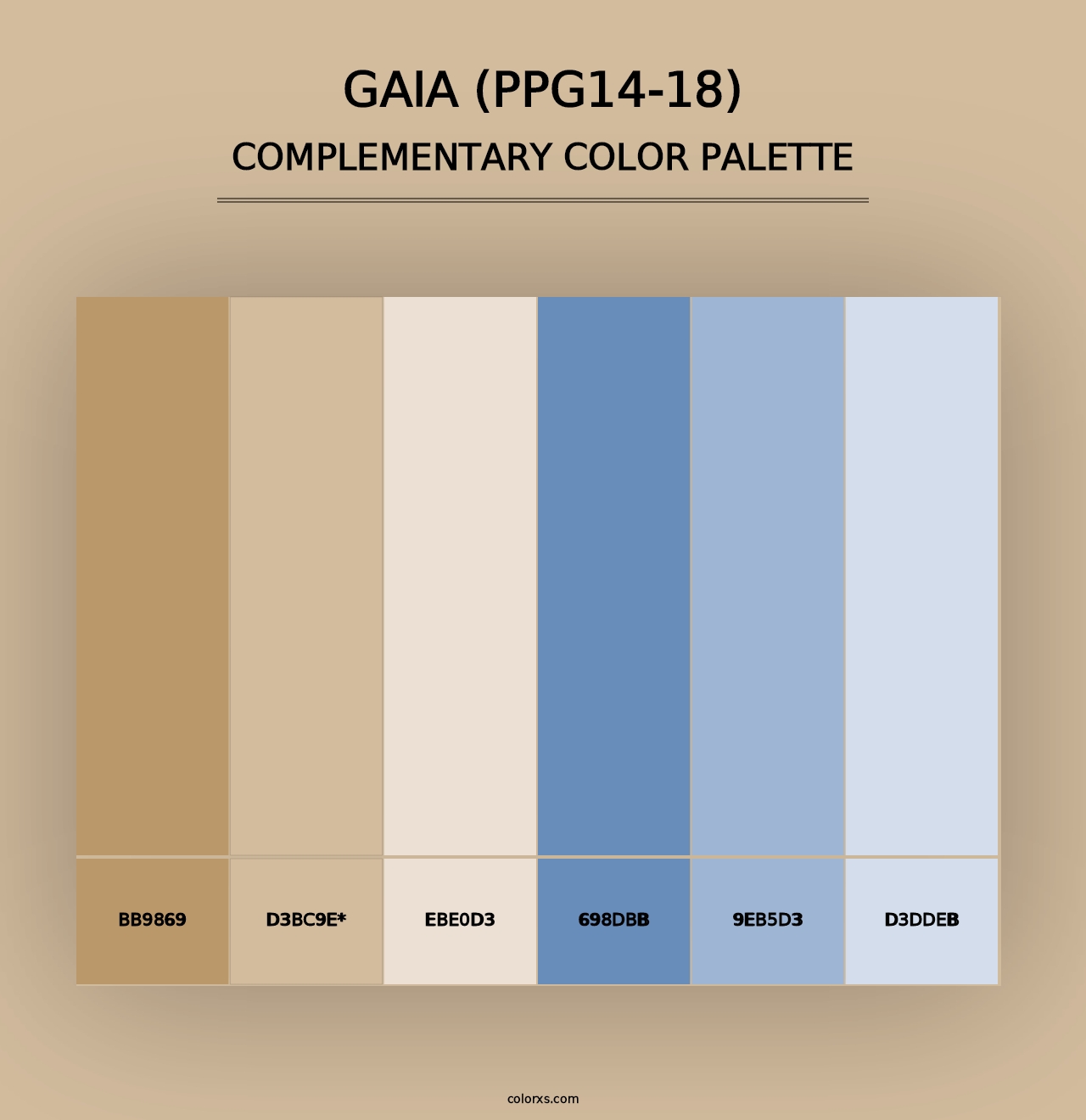 Gaia (PPG14-18) - Complementary Color Palette