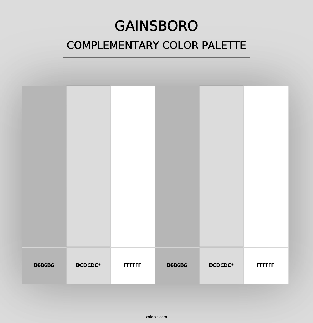 Gainsboro - Complementary Color Palette