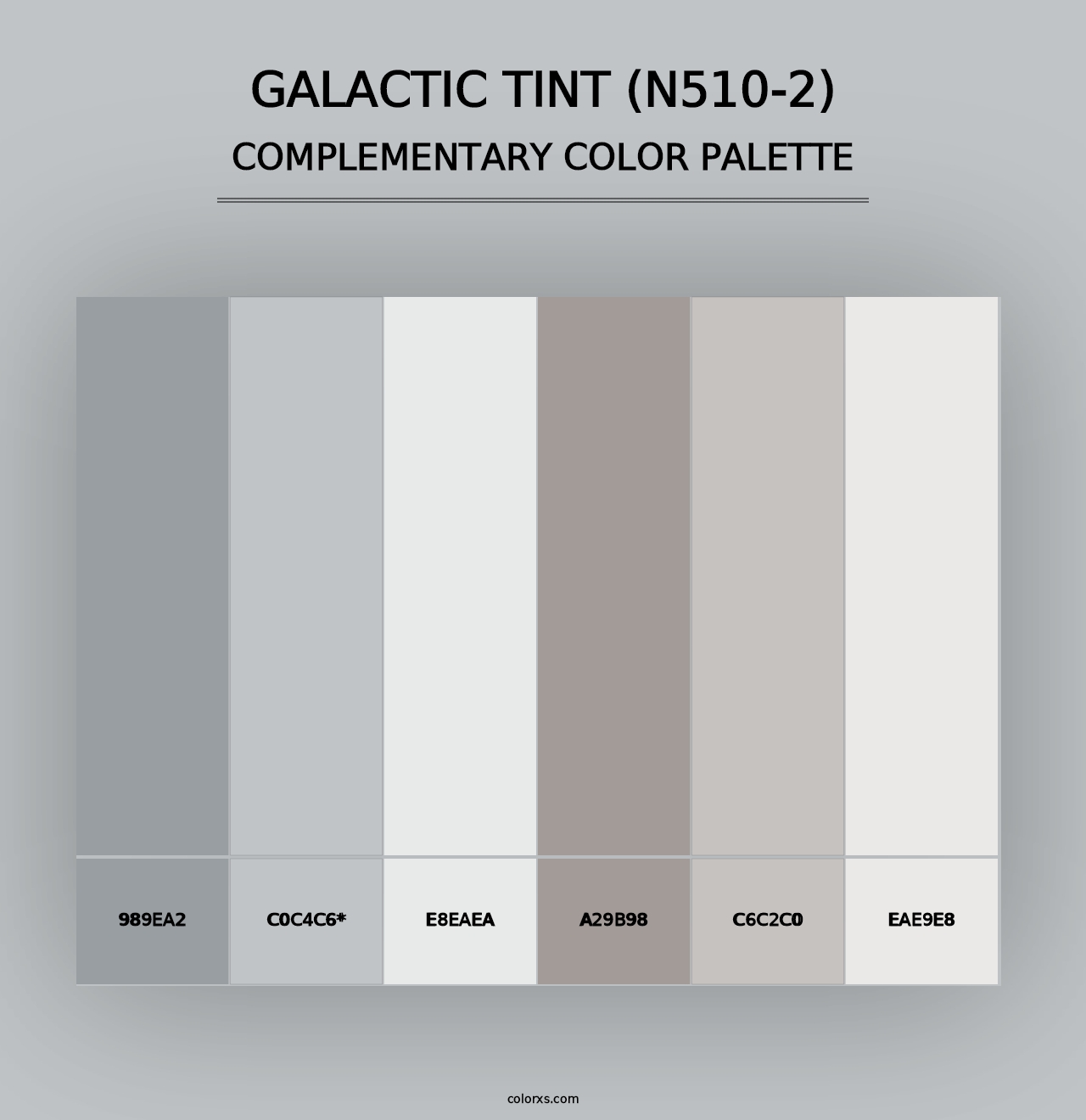 Galactic Tint (N510-2) - Complementary Color Palette