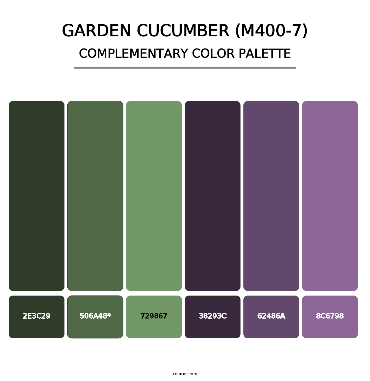 Garden Cucumber (M400-7) - Complementary Color Palette