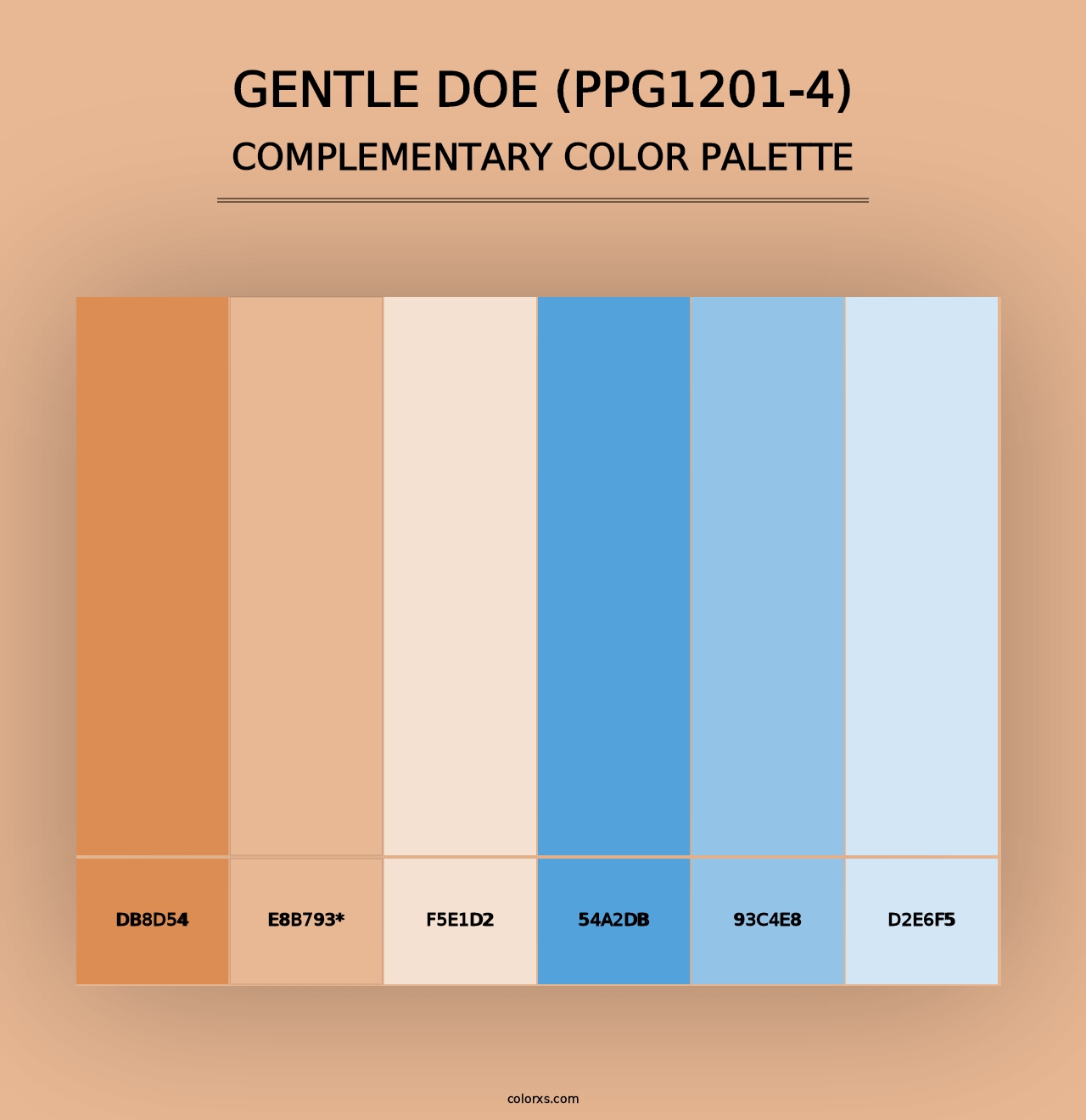 Gentle Doe (PPG1201-4) - Complementary Color Palette