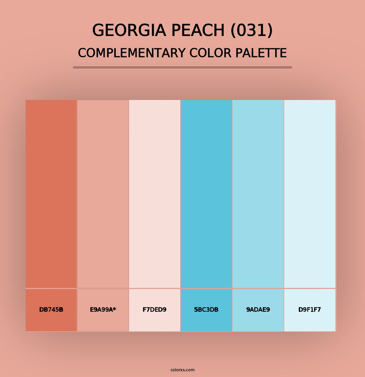 Georgia Peach (031) - Complementary Color Palette