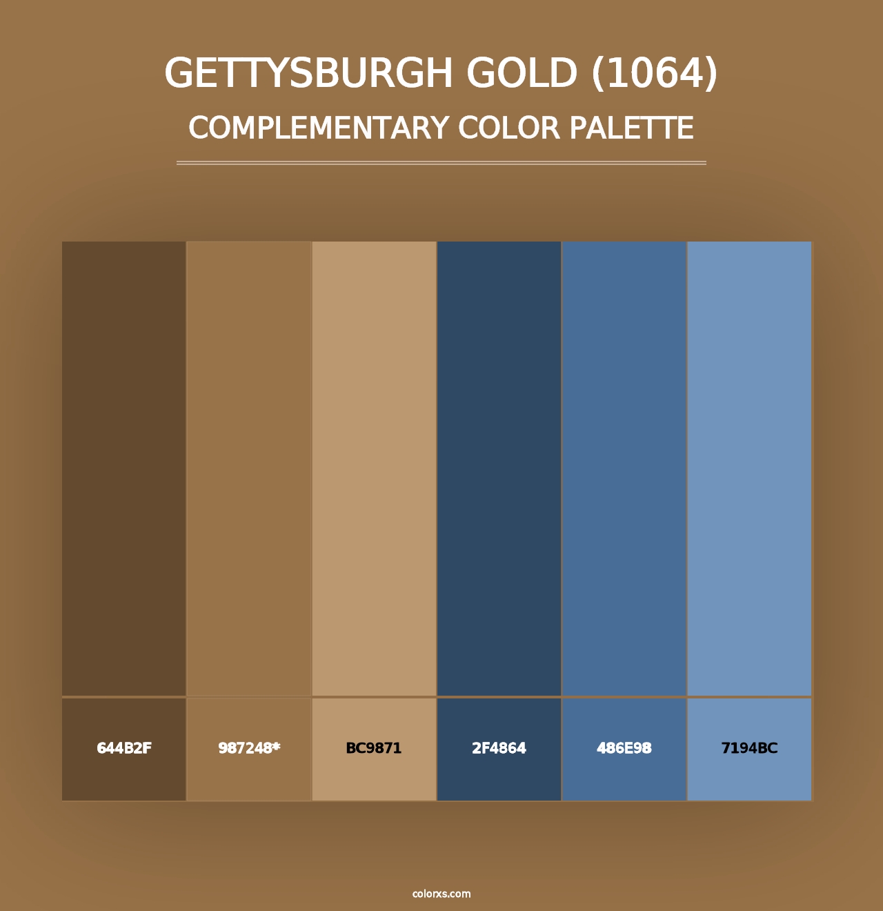 Gettysburgh Gold (1064) - Complementary Color Palette