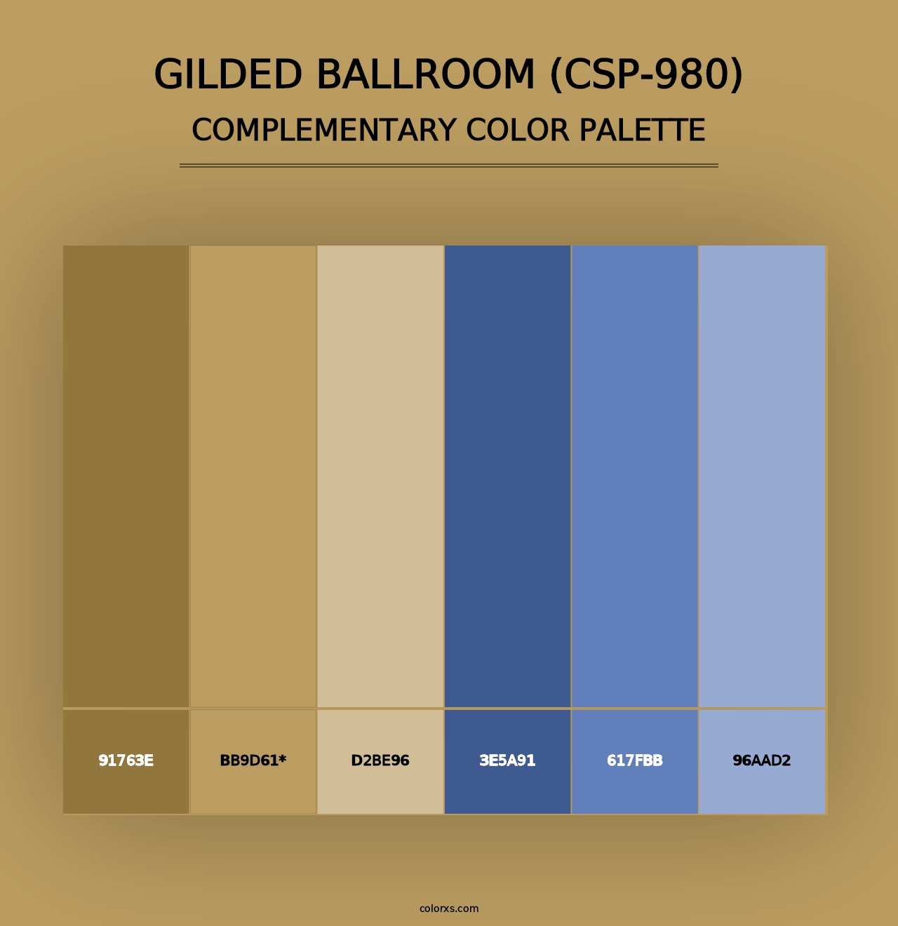 Gilded Ballroom (CSP-980) - Complementary Color Palette