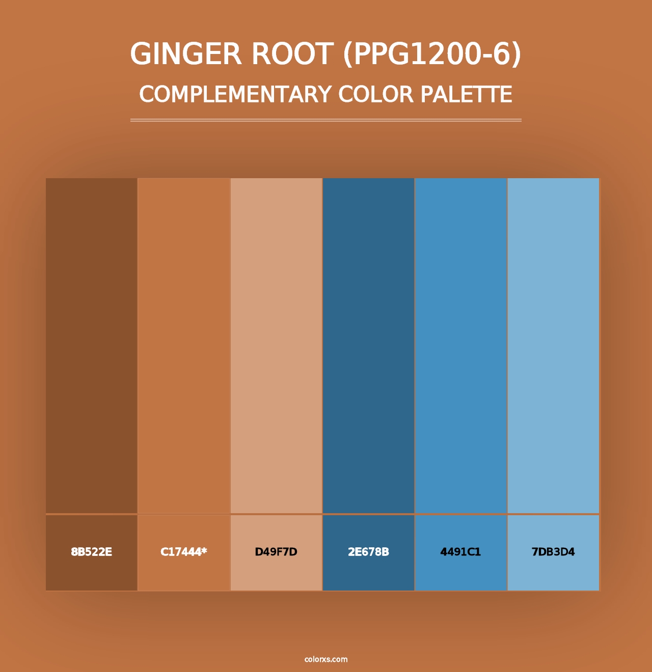 Ginger Root (PPG1200-6) - Complementary Color Palette