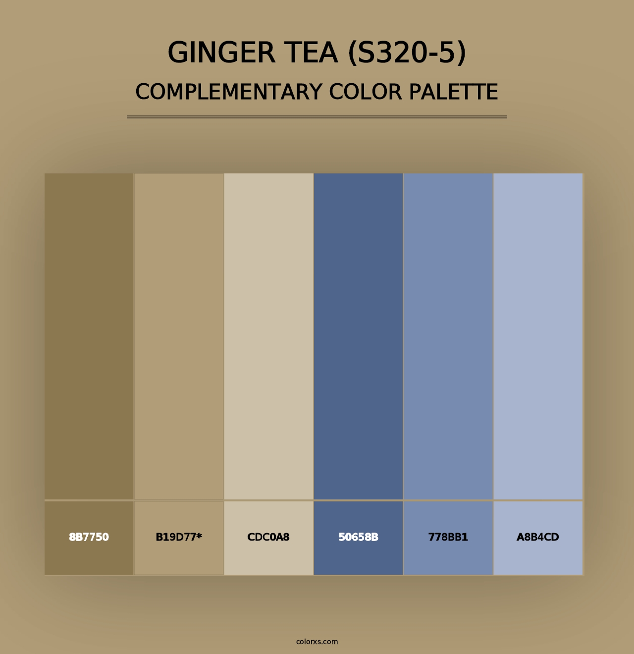 Ginger Tea (S320-5) - Complementary Color Palette