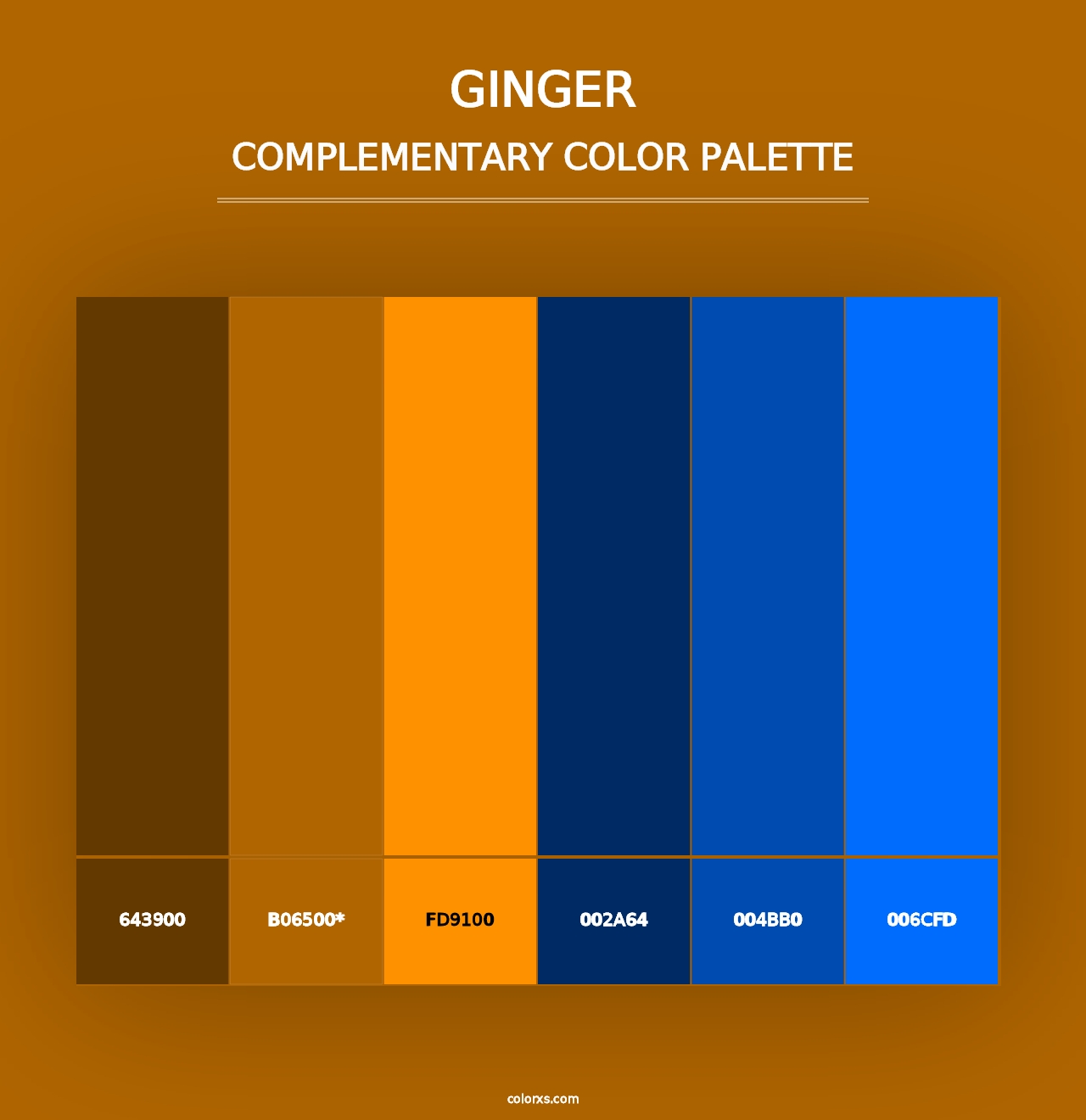 Ginger - Complementary Color Palette