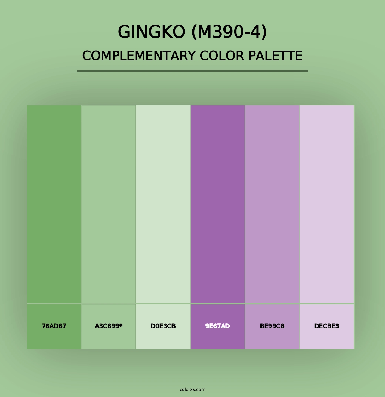 Gingko (M390-4) - Complementary Color Palette