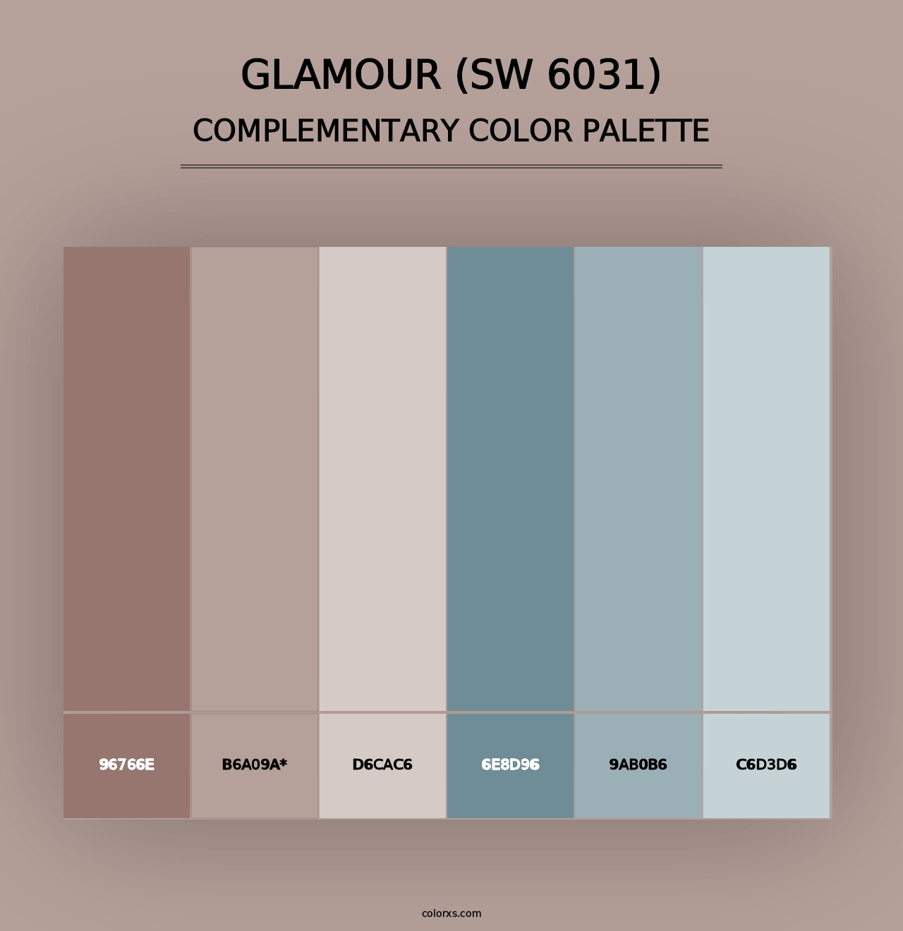 Glamour (SW 6031) - Complementary Color Palette