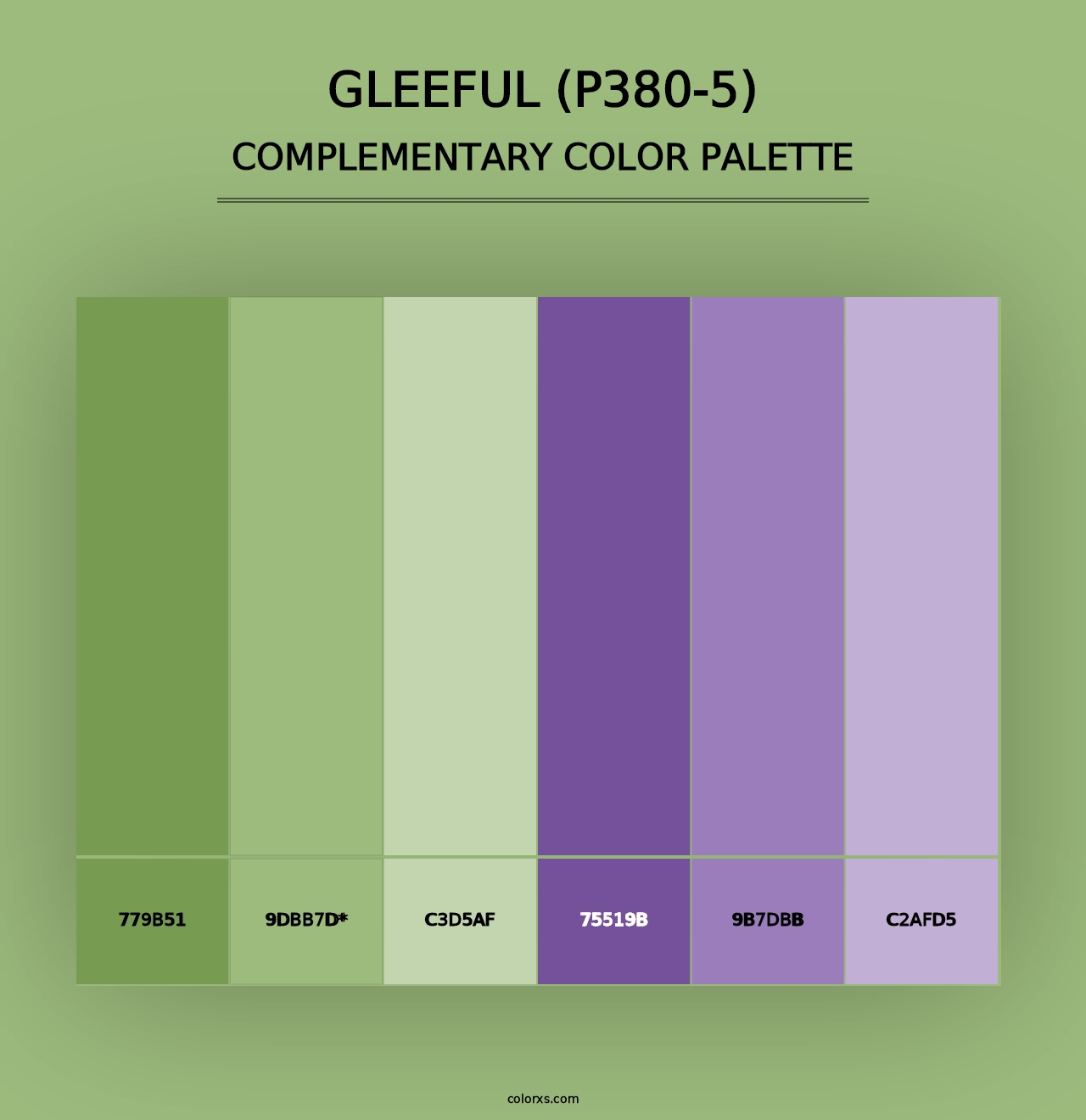 Gleeful (P380-5) - Complementary Color Palette