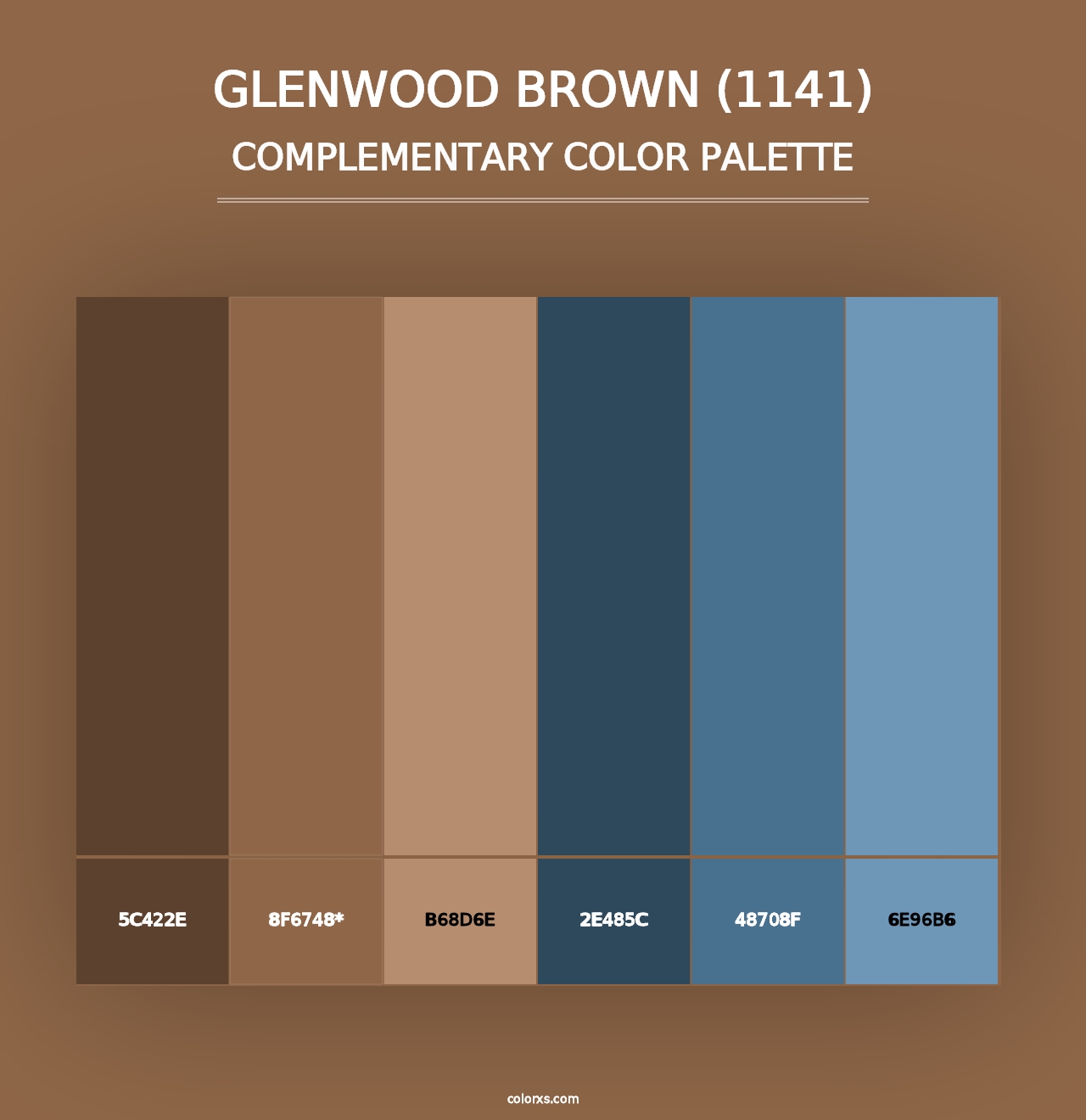 Glenwood Brown (1141) - Complementary Color Palette