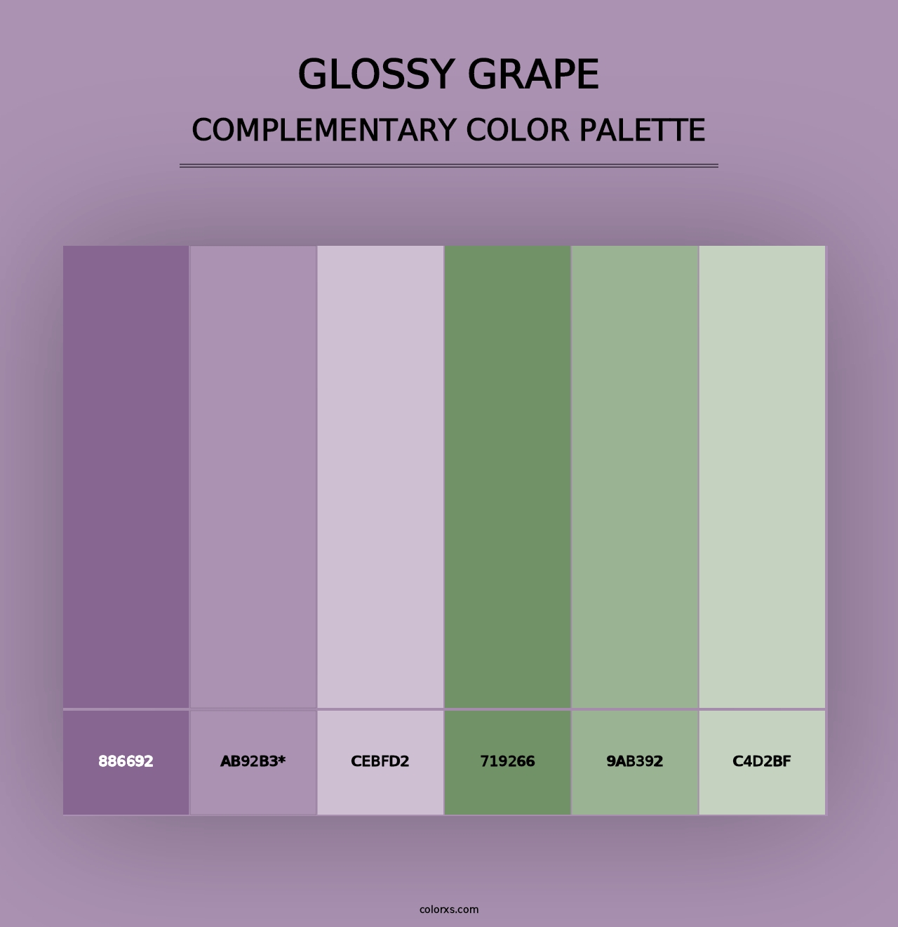 Glossy Grape - Complementary Color Palette